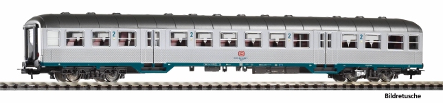 PIKO 23603 - H0 - Personenwagen Silberling, 2. Kl., DB, Ep. IV